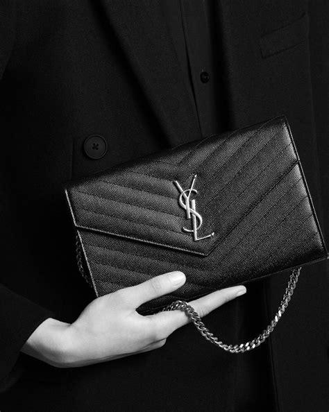 grain wallet ysl chain|best luxury wallet on chain.